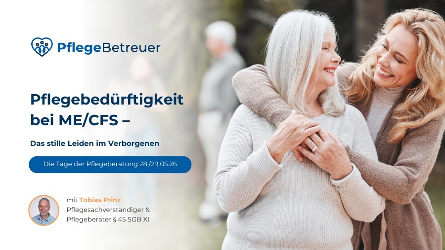 Titelseite: Pflegebedürftigkeit bei ME/CFS – das stille Leiden im Verborgenen