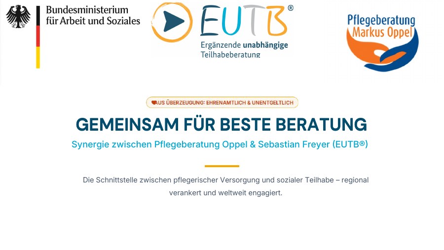 Titelseite: Gemeinsam für beste Beratung – Pflegeberatung und EUTB®