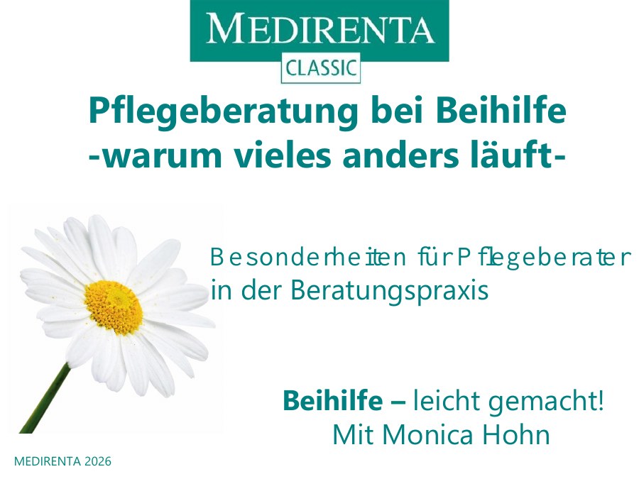 Titelseite: Pflegeberatung bei Beihilfe – warum vieles anders läuft