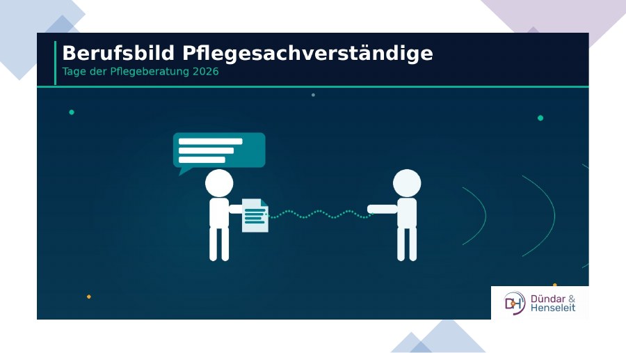 Titelseite: Das Berufsbild der Pflegesachverständigen